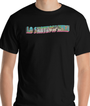 T-shirt La Skateosphere Greetings From Noir